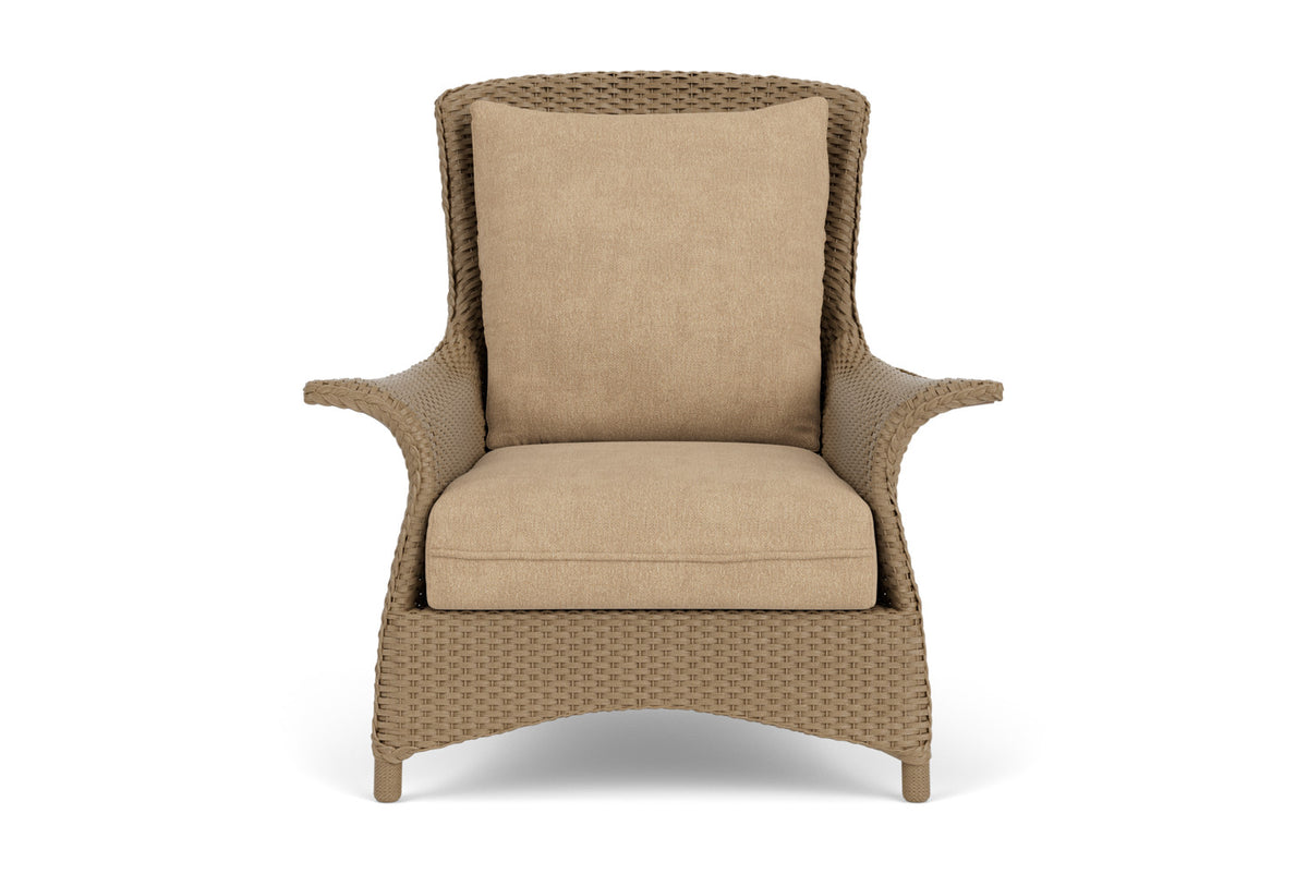Lloyd Flanders Mandalay Lounge Chair in Fawn with Hayden Sand fabric