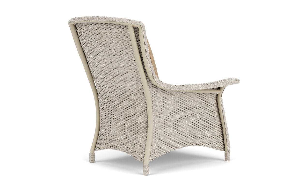 Lloyd Flanders Mandalay Lounge Chair in Linen with Hayden Sand fabric, view 6
