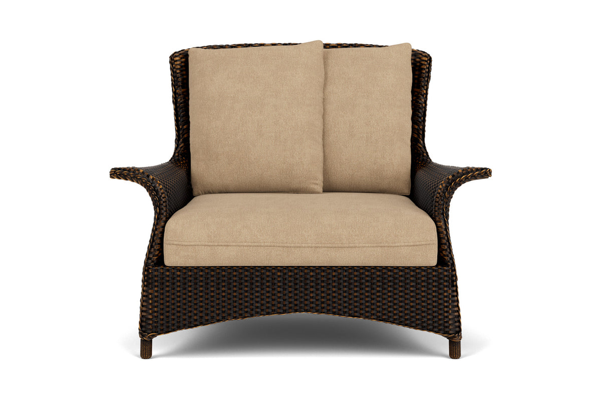 Lloyd Flanders Mandalay Chair and a Half in Mink with Hayden Sand fabric
