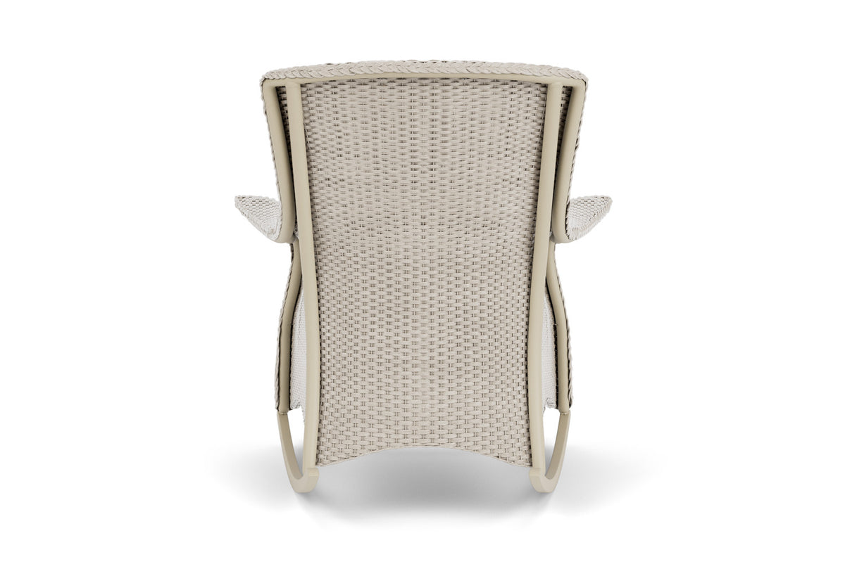 Lloyd Flanders Mandalay Lounge Rocker in Linen with Hayden Sand fabric, view 7
