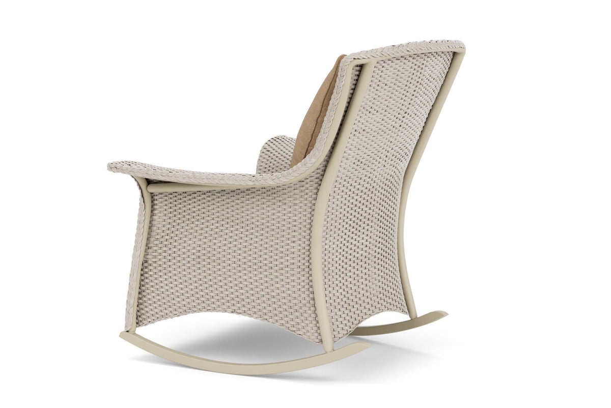 Lloyd Flanders Mandalay Lounge Rocker in Linen with Hayden Sand fabric, view 8