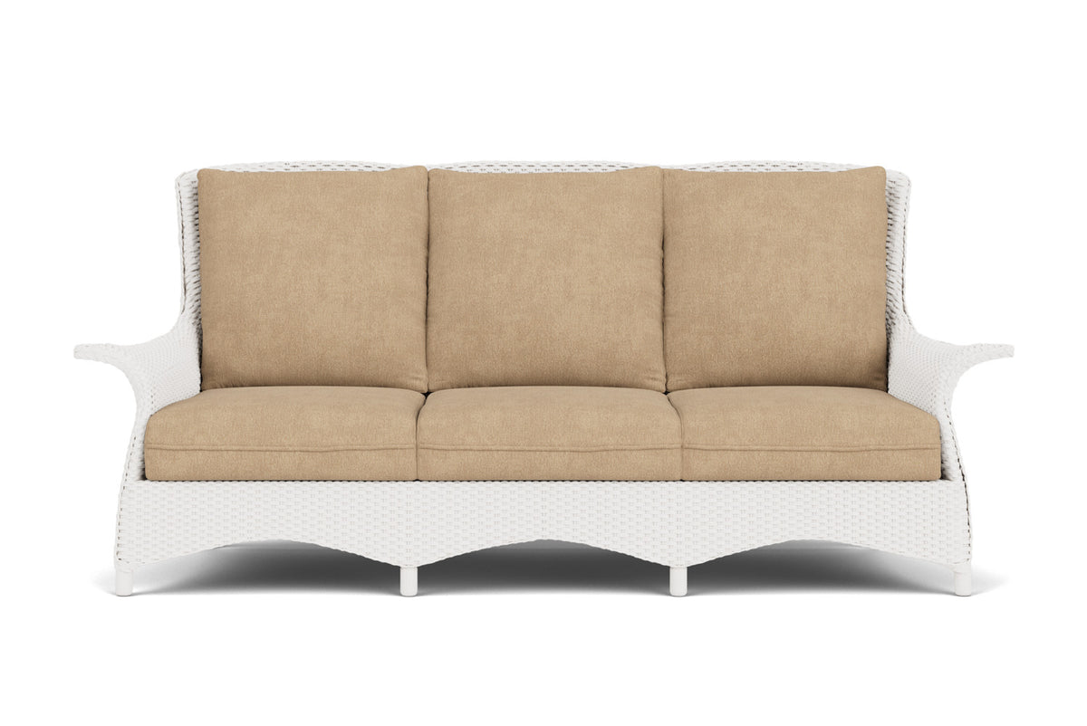 Lloyd Flanders Mandalay Sofa in White with Hayden Sand fabric