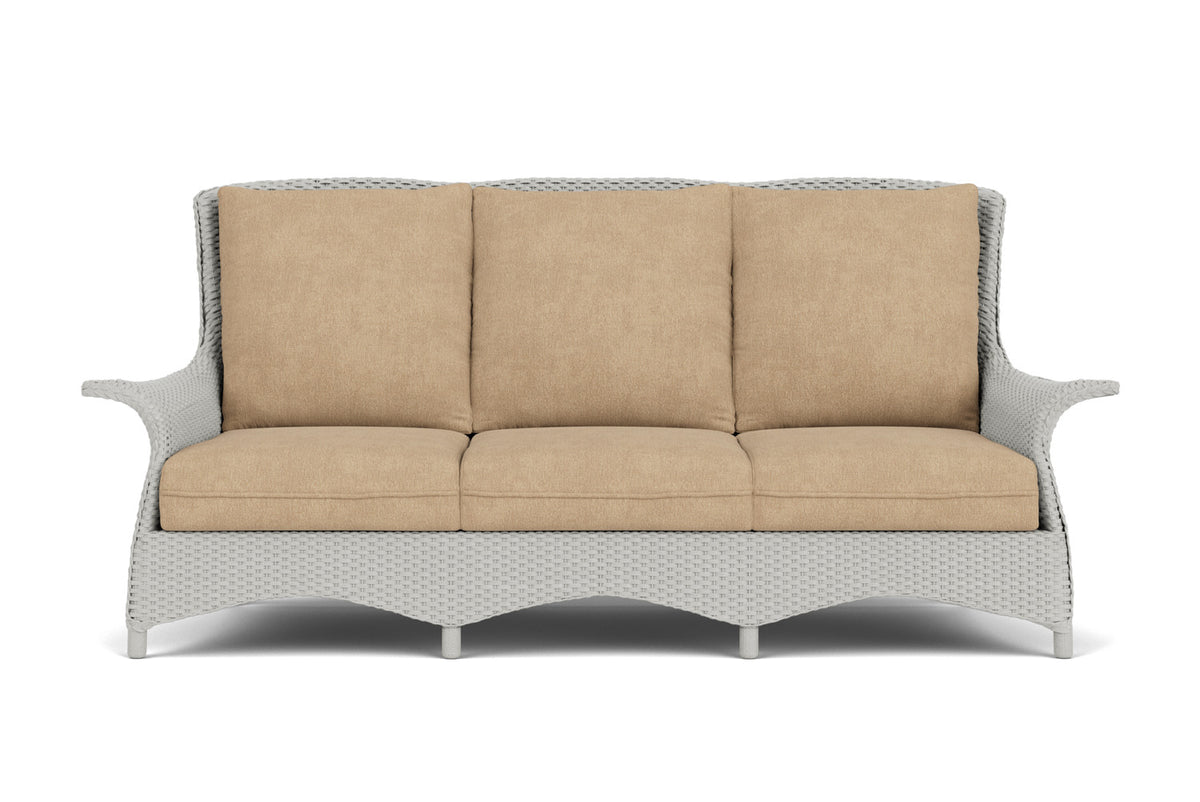 Lloyd Flanders Mandalay Living Room Set in Platinum with Hayden Sand fabric