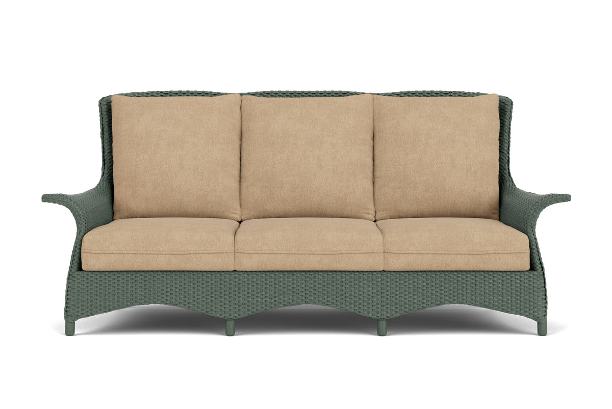 Lloyd Flanders Mandalay Sofa in Spruce with Hayden Sand fabric