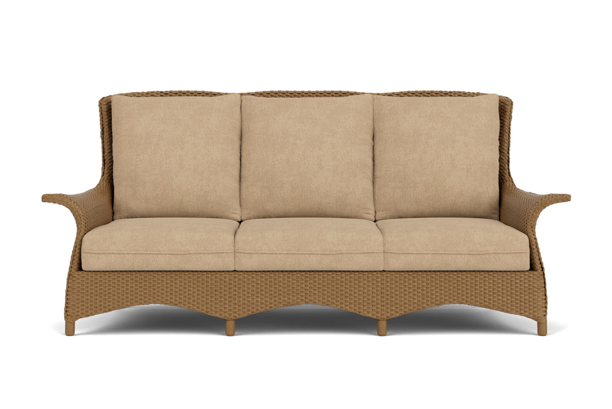 Lloyd Flanders Mandalay Sofa in Hickory with Hayden Sand fabric