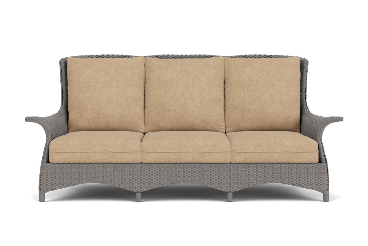 Lloyd Flanders Mandalay Sofa in Pewter with Hayden Sand fabric