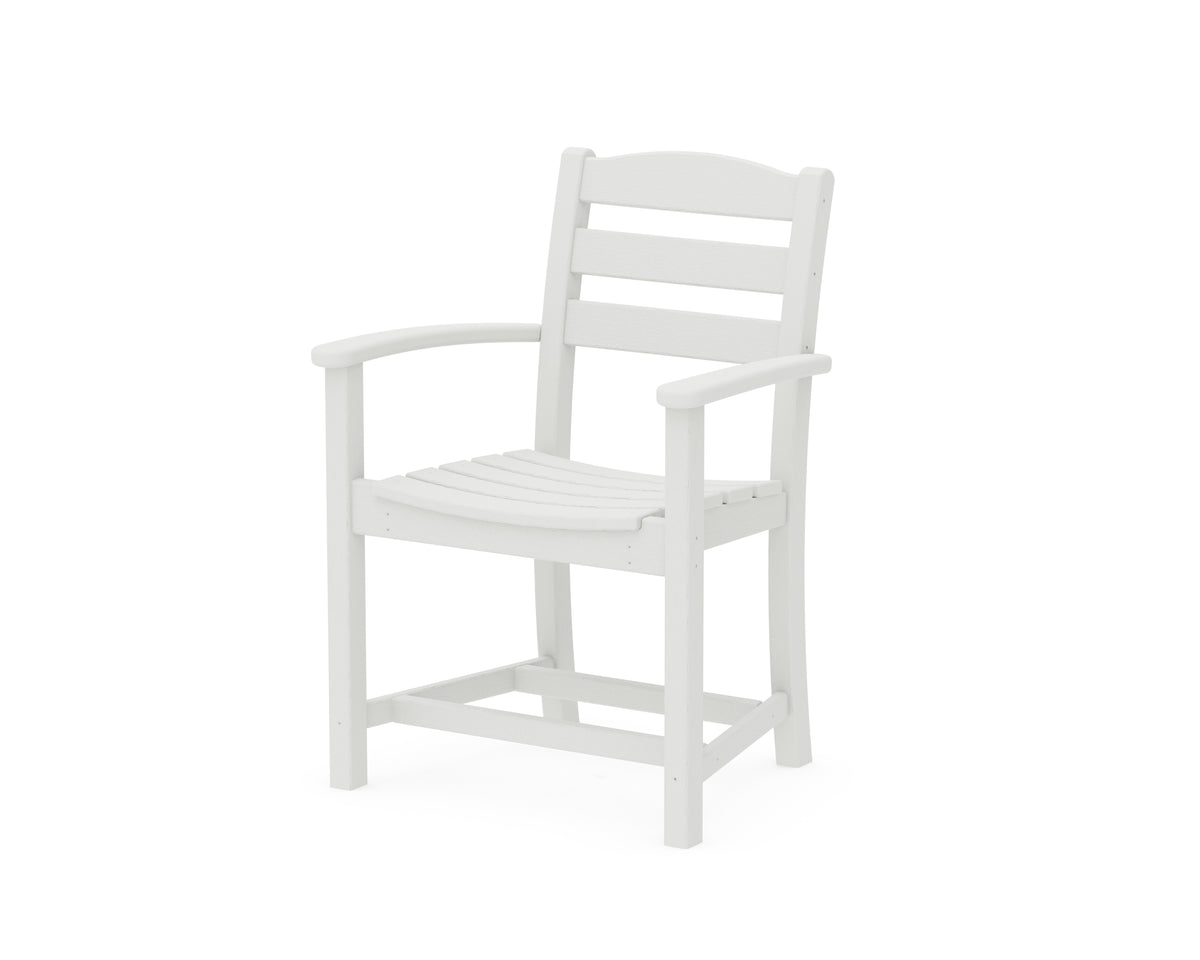 POLYWOOD La Casa Café Dining Arm Chair in Vintage White
