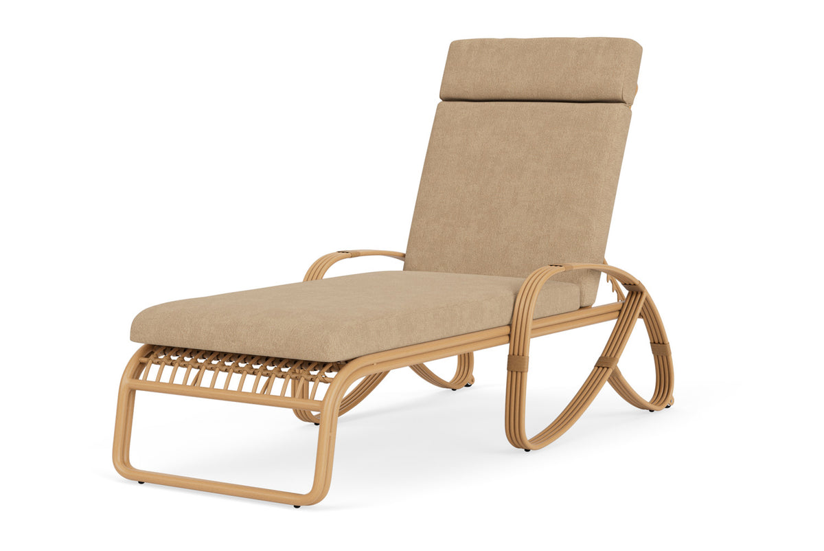 Lloyd Flanders Riviera Chaise with Hayden Sand fabric, view 10