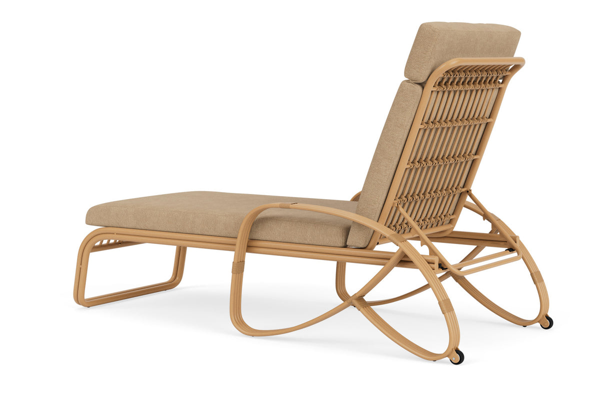 Lloyd Flanders Riviera Chaise with Hayden Sand fabric, view 8