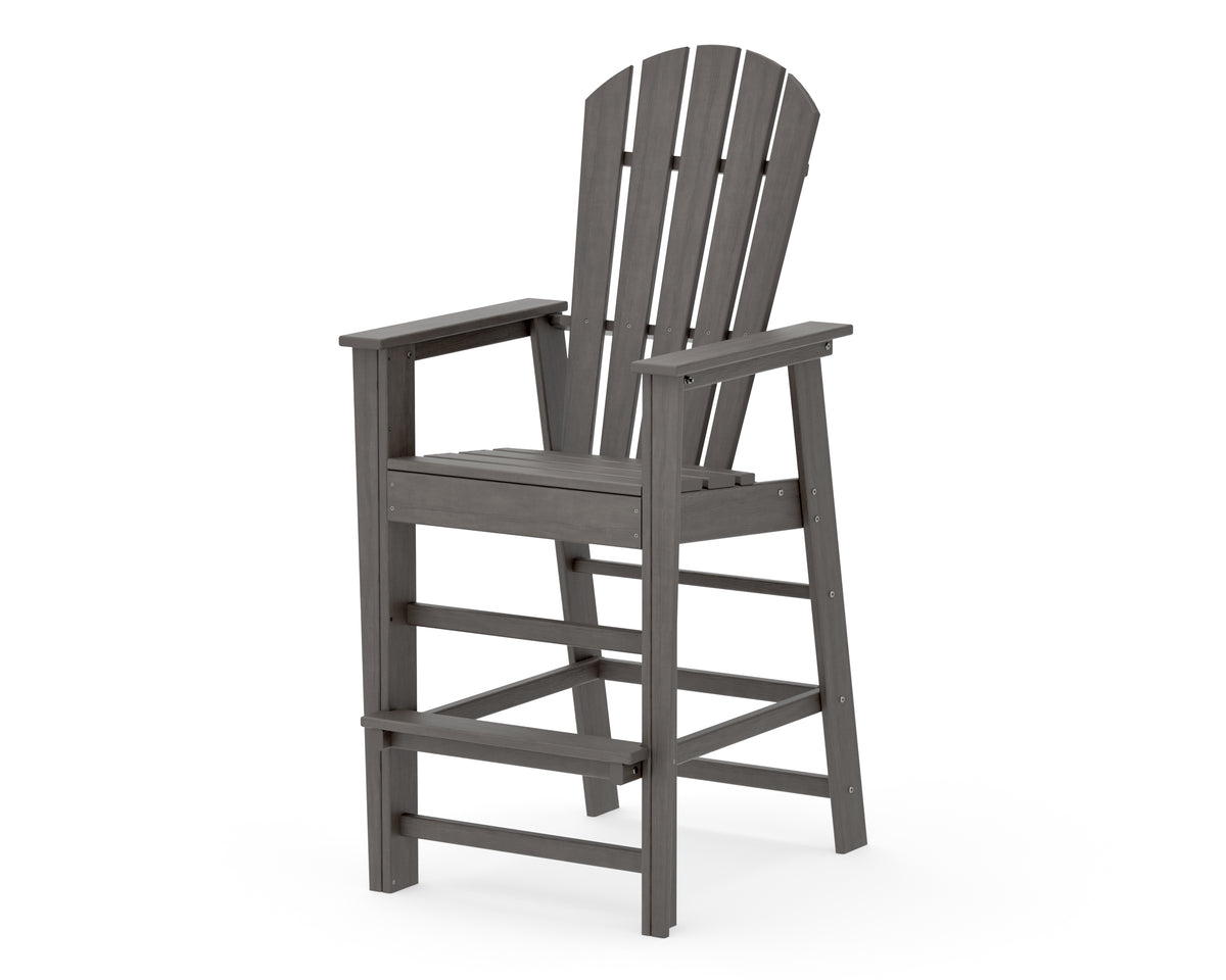 POLYWOOD South Beach Bar Chair in Driftwood