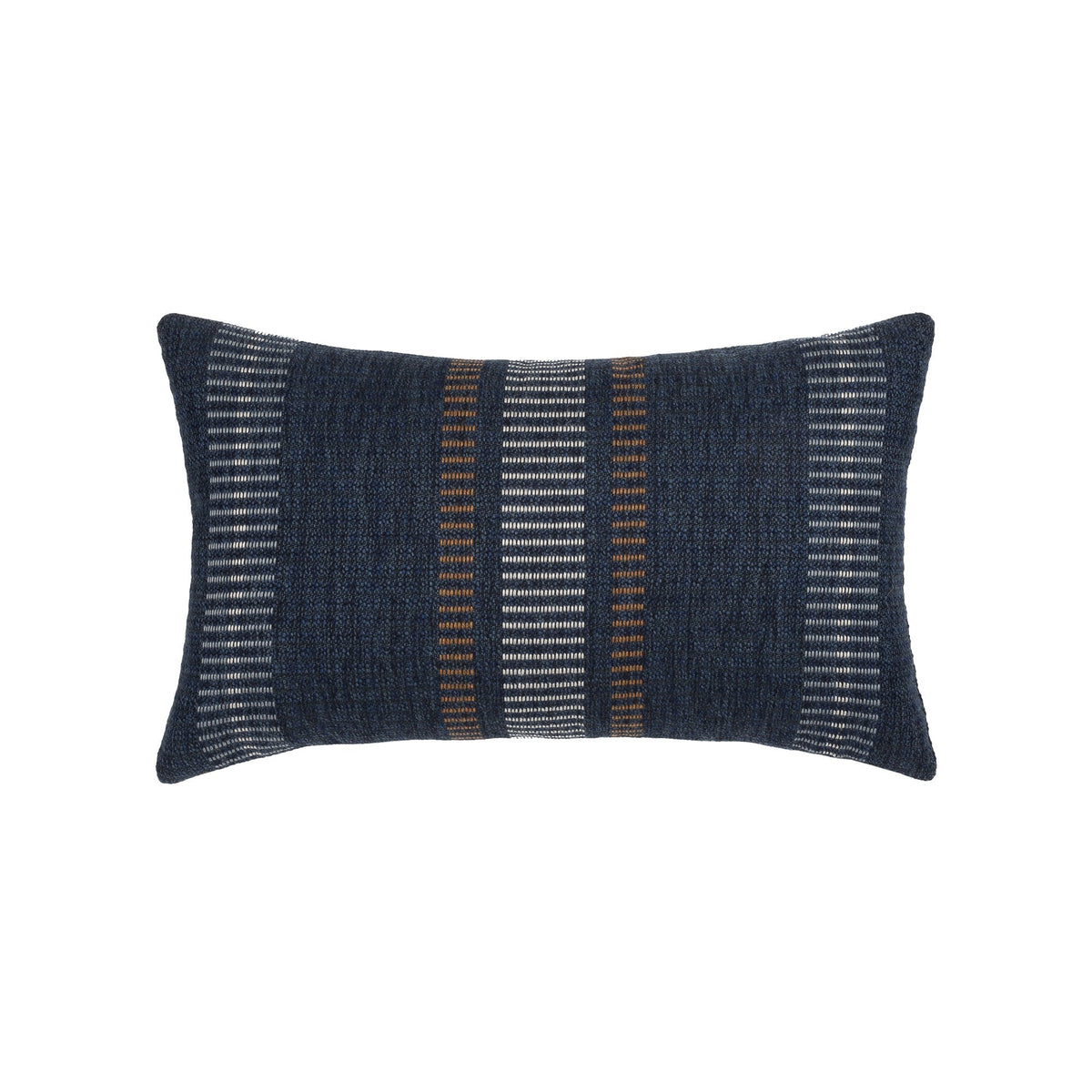 Elaine Smith Journey Indigo outdoor pillow, navy