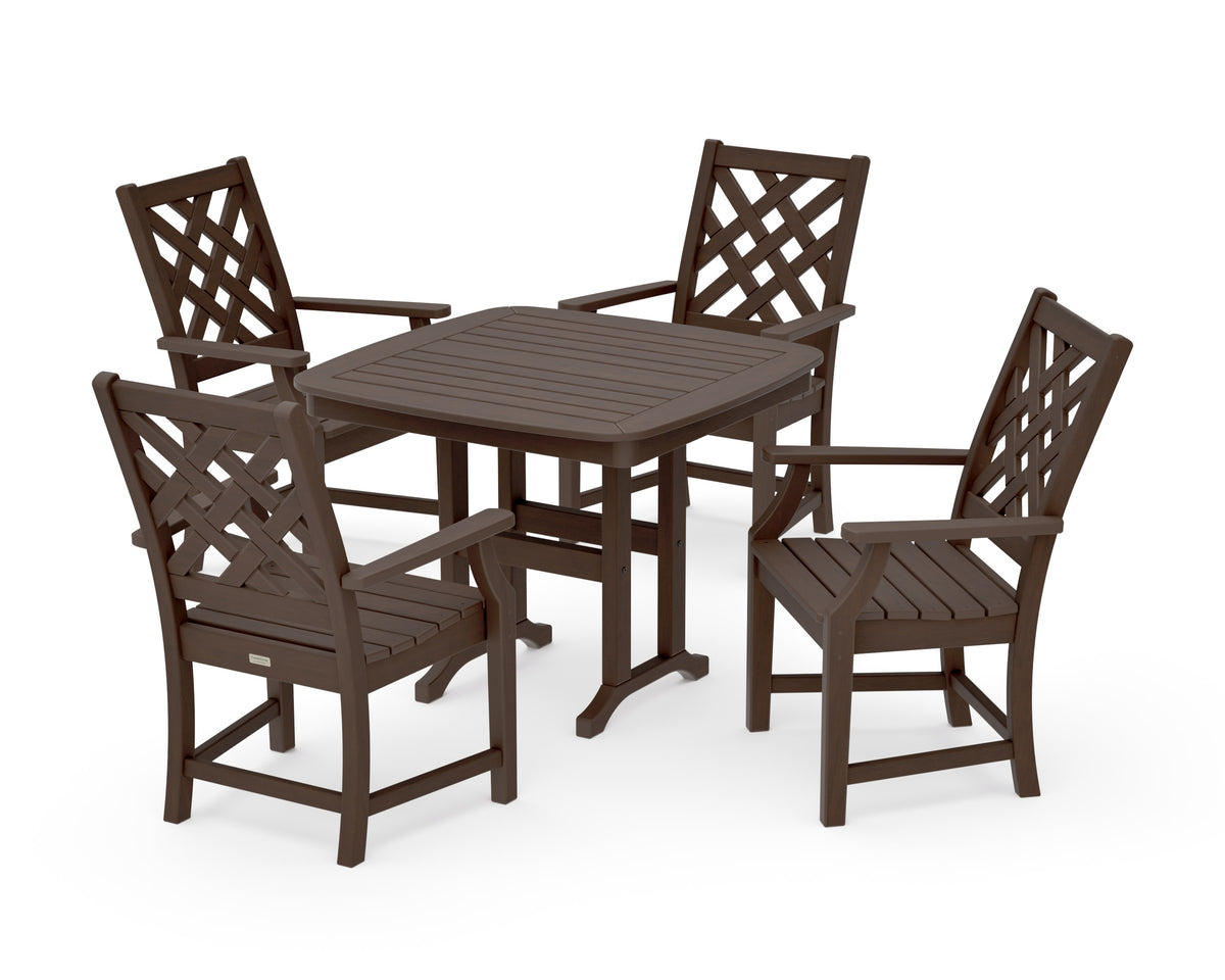 POLYWOOD Wovendale 5-Piece Dining Set in Kona