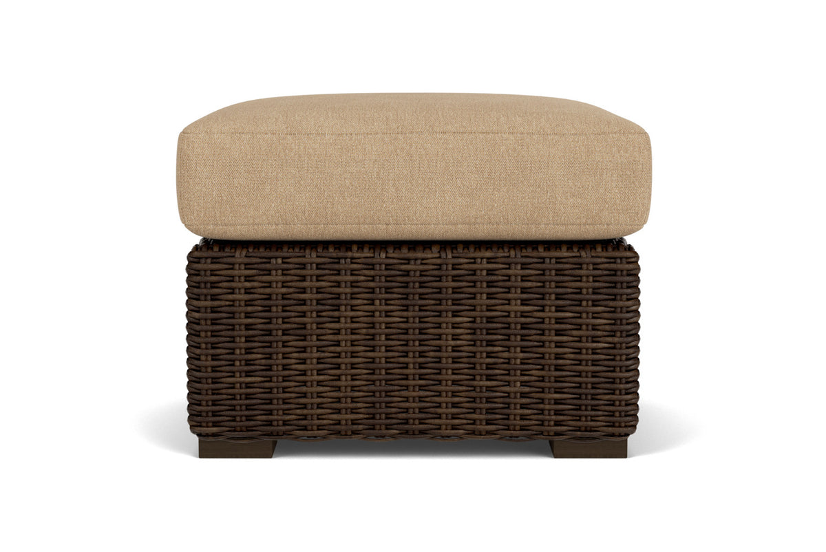 Lloyd Flanders Mesa Ottoman with Hayden Sand fabric, view 7
