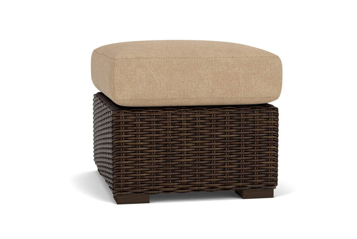 Lloyd Flanders Mesa Ottoman with Hayden Sand fabric, view 5