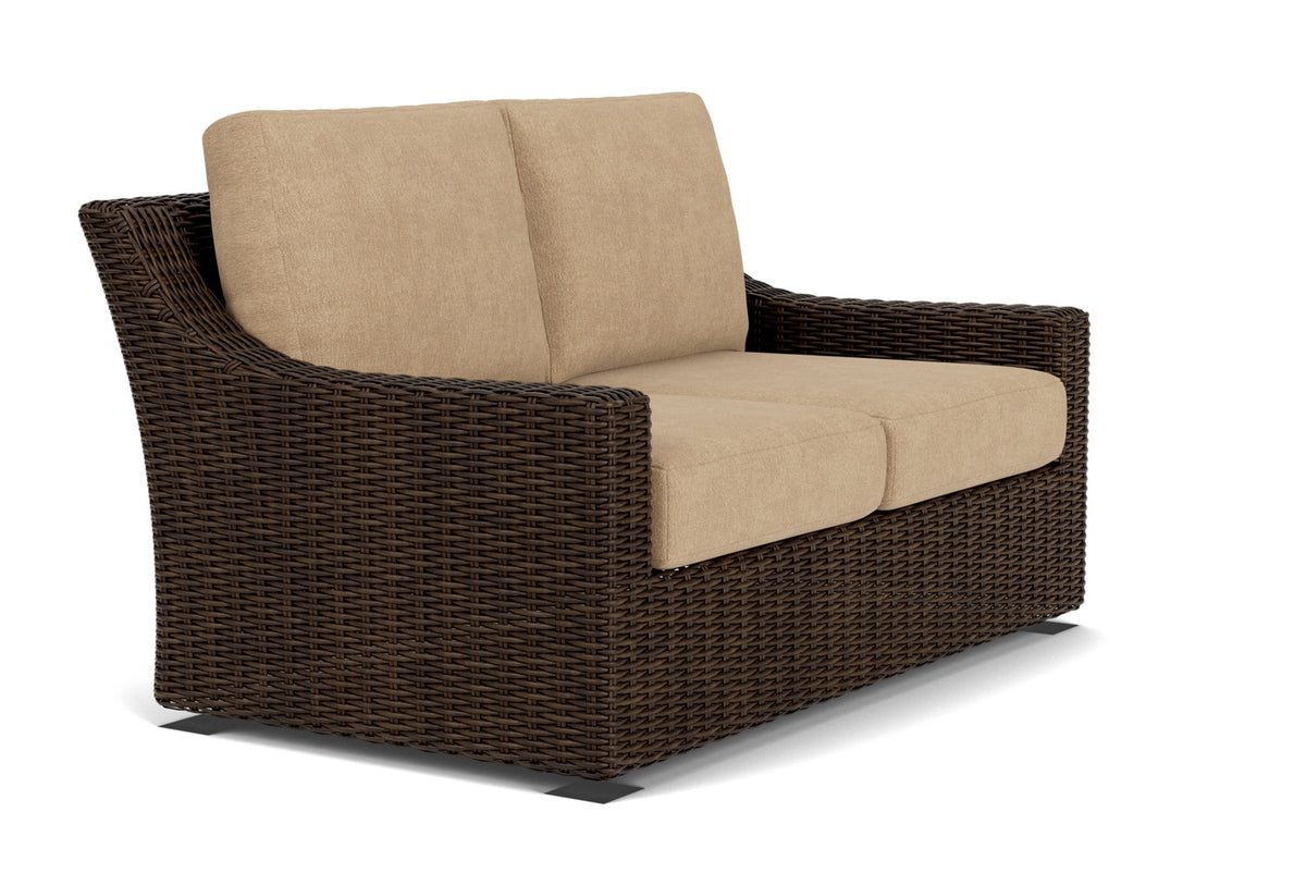 Lloyd Flanders Mesa Loveseat with Hayden Sand fabric, view 3