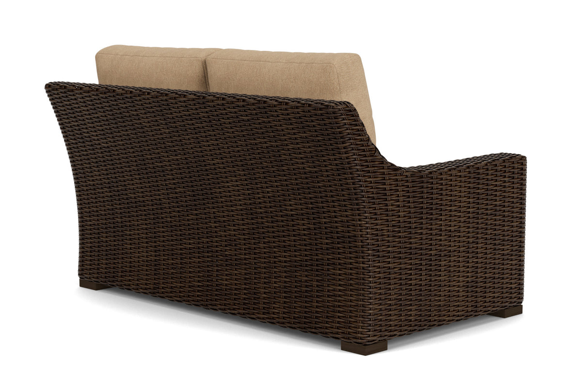 Lloyd Flanders Mesa Loveseat with Hayden Sand fabric, view 6