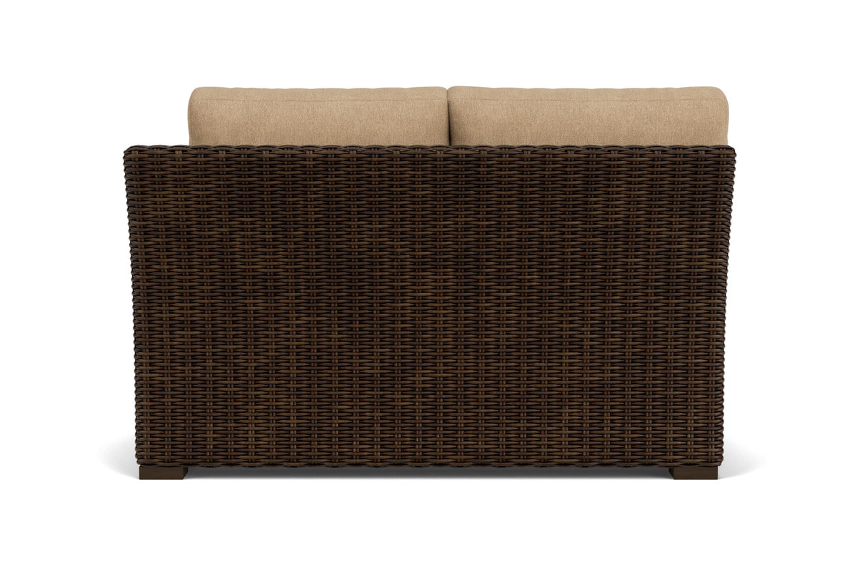 Lloyd Flanders Mesa Left Arm Loveseat with Hayden Sand fabric, view 7