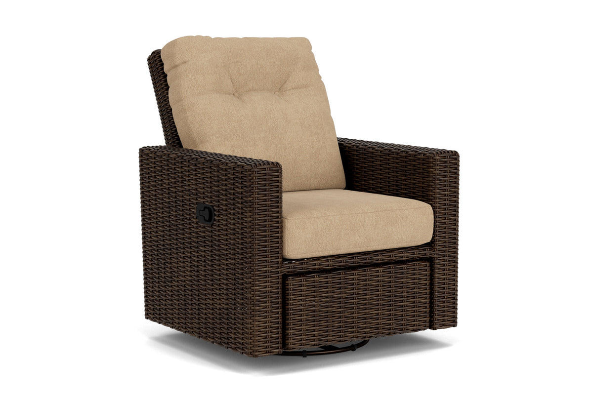 Lloyd Flanders Mesa Swivel Glider Recliner with Hayden Sand fabric, view 2