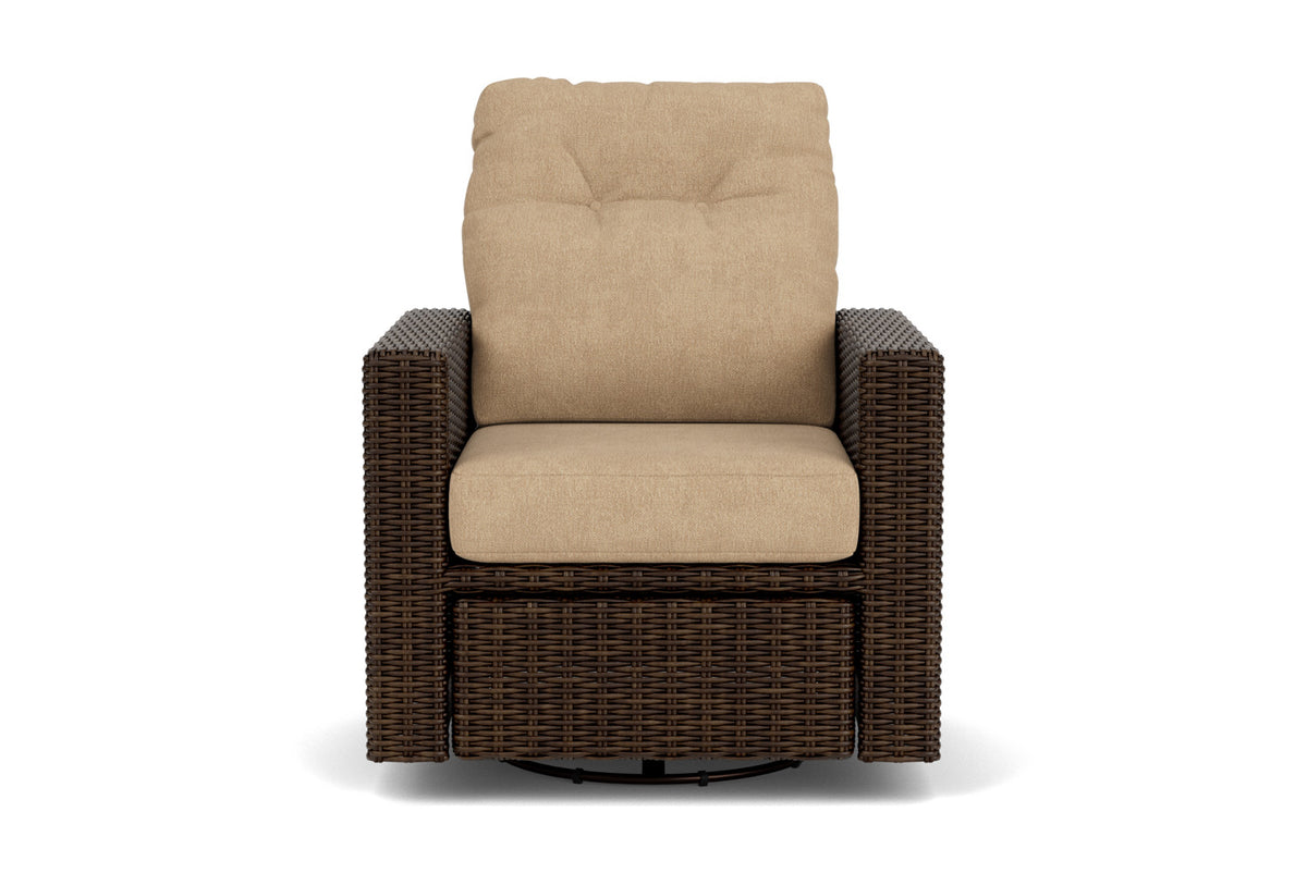 Lloyd Flanders Mesa Swivel Glider Recliner with Hayden Sand fabric