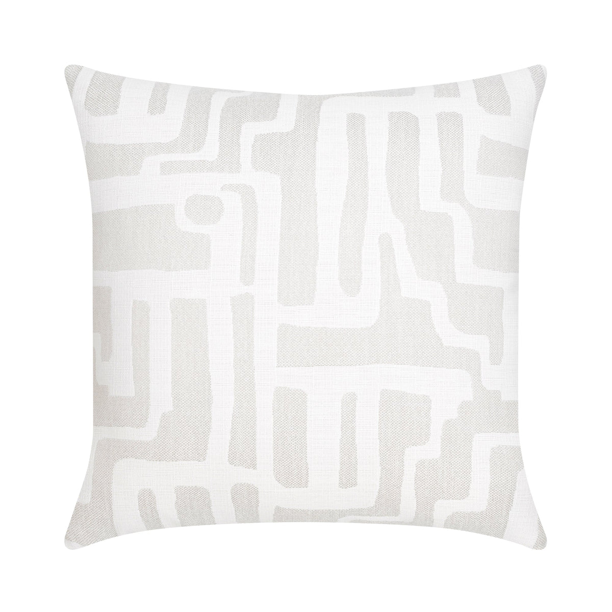 Elaine Smith Noble Alabaster outdoor pillow, ivory and white - view 2