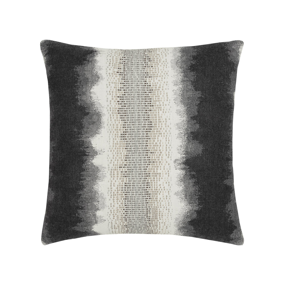 Elaine Smith Resilience Charcoal outdoor pillow, gray and charcoal - view 2