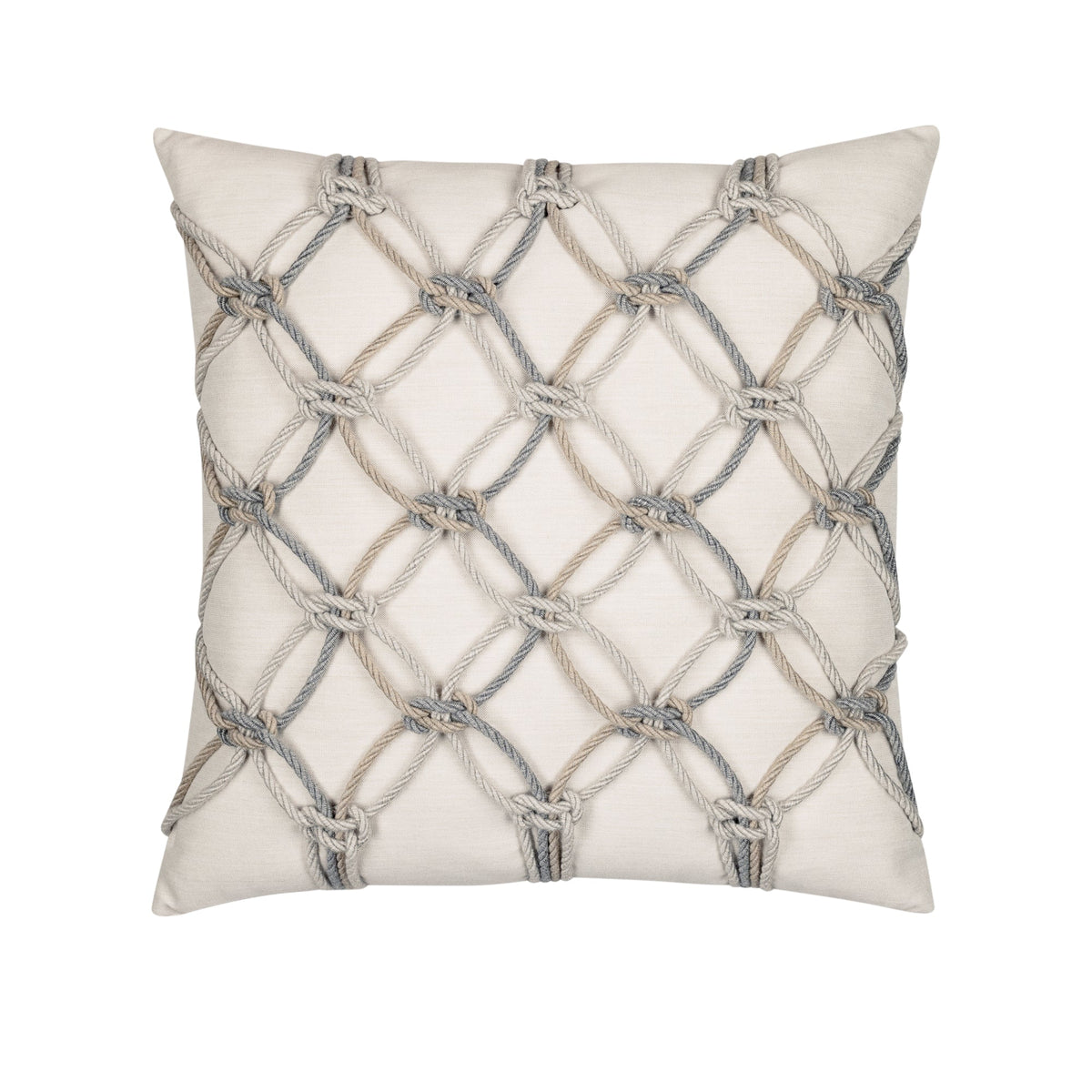 Elaine Smith Grigio Rope Outdoor Pillow
