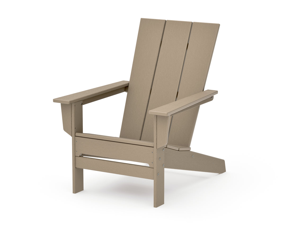 POLYWOOD Modern Studio Adirondack Chair in Vintage Sahara