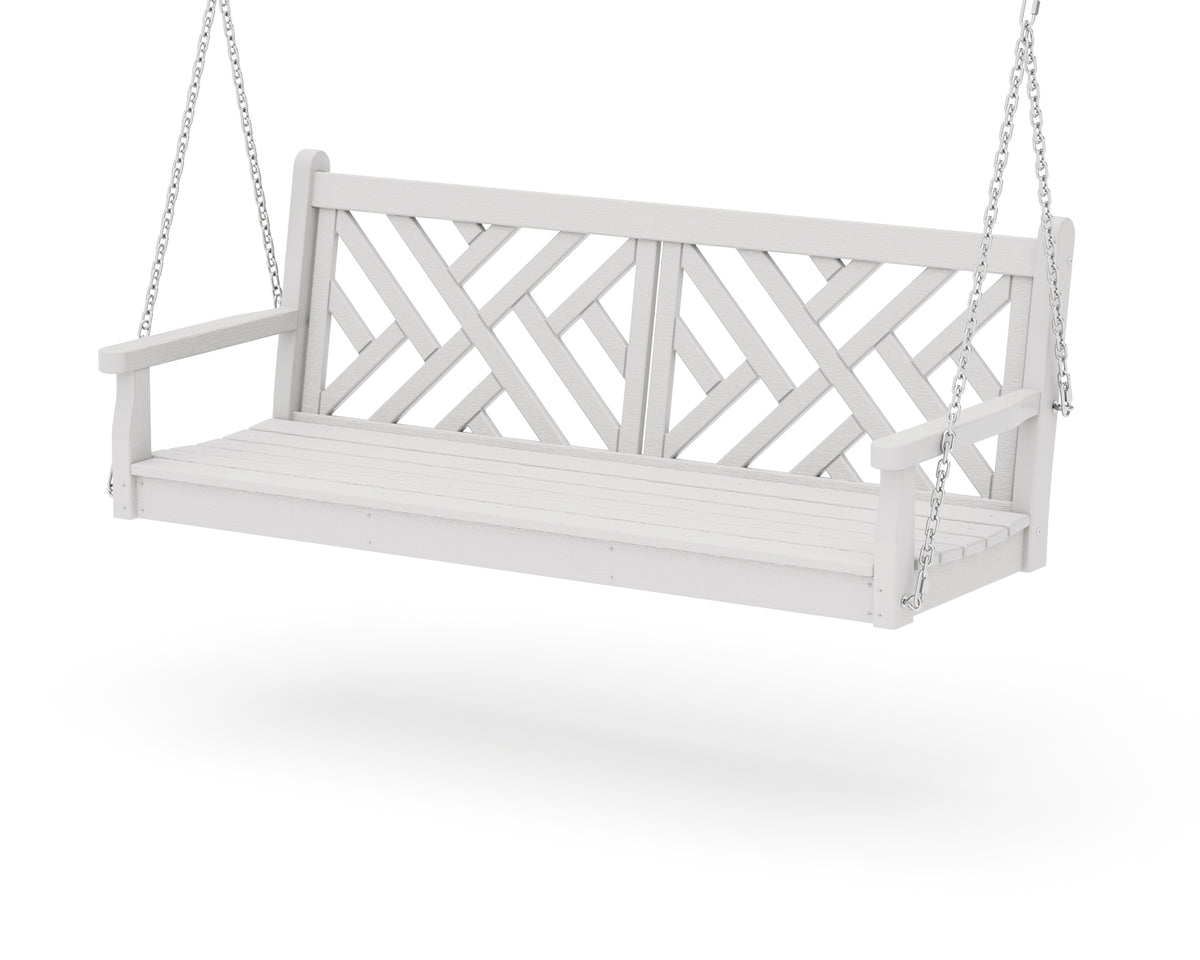 POLYWOOD Chippendale 60" Swing in Vintage White