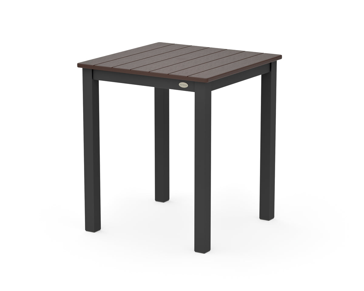 POLYWOOD Main Street 26 x 26 Dining Table in Black / Mahogany
