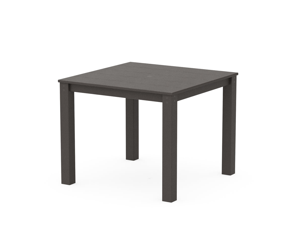POLYWOOD Parsons 38" X 38" Dining Table in Vintage Coffee