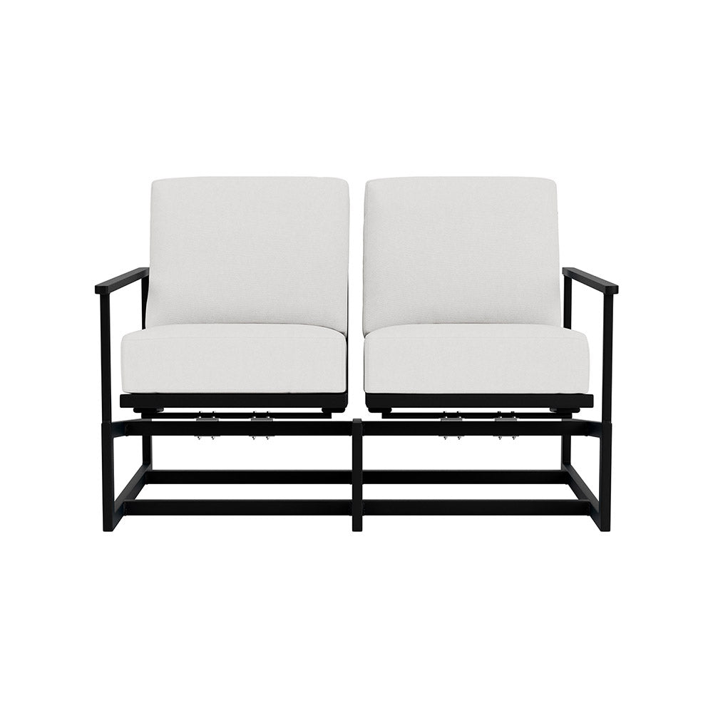 Lloyd Flanders Summit Spring Rocker Loveseat, lifestyle photo 2