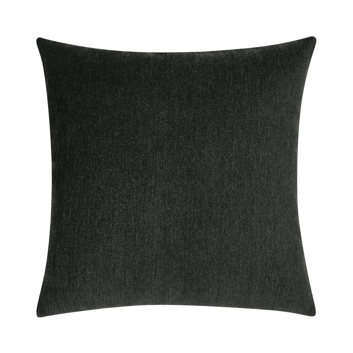 Elaine Smith Luxe Velour Charcoal Outdoor Pillow - front
