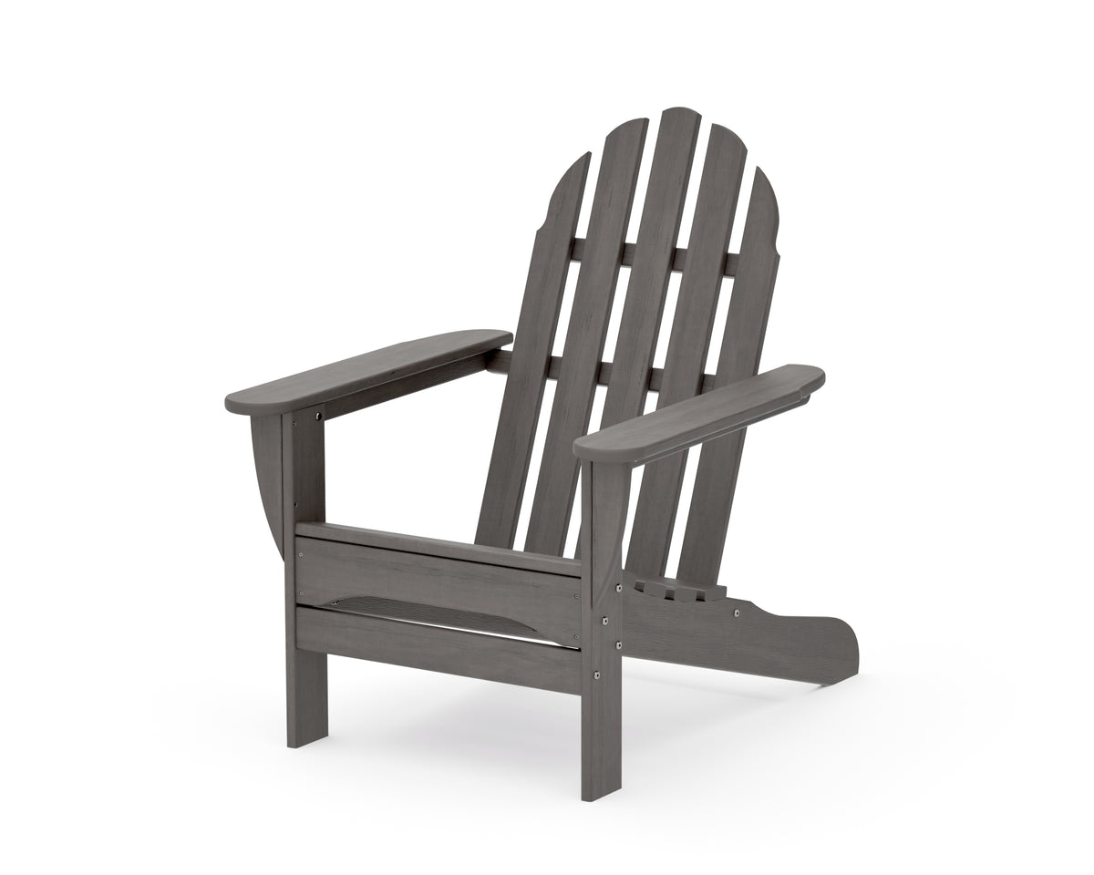 POLYWOOD Classic Adirondack Chair in Driftwood