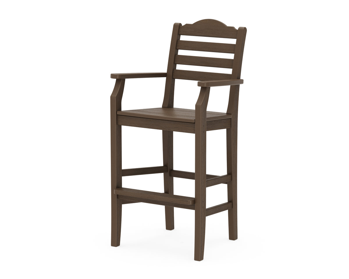 POLYWOOD Savannah Bar Arm Chair in Kona