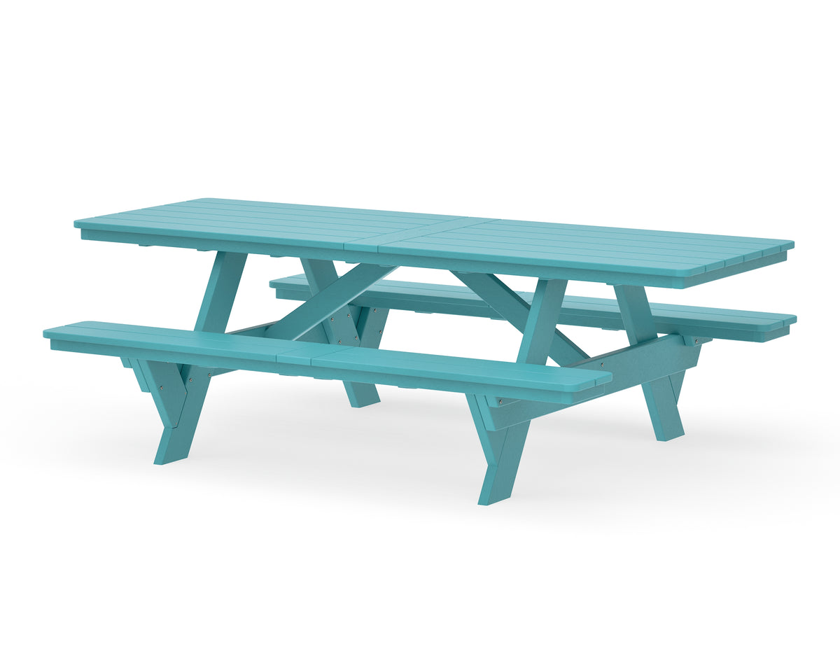 POLYWOOD Rockford 98” ADA Picnic Table in Aruba