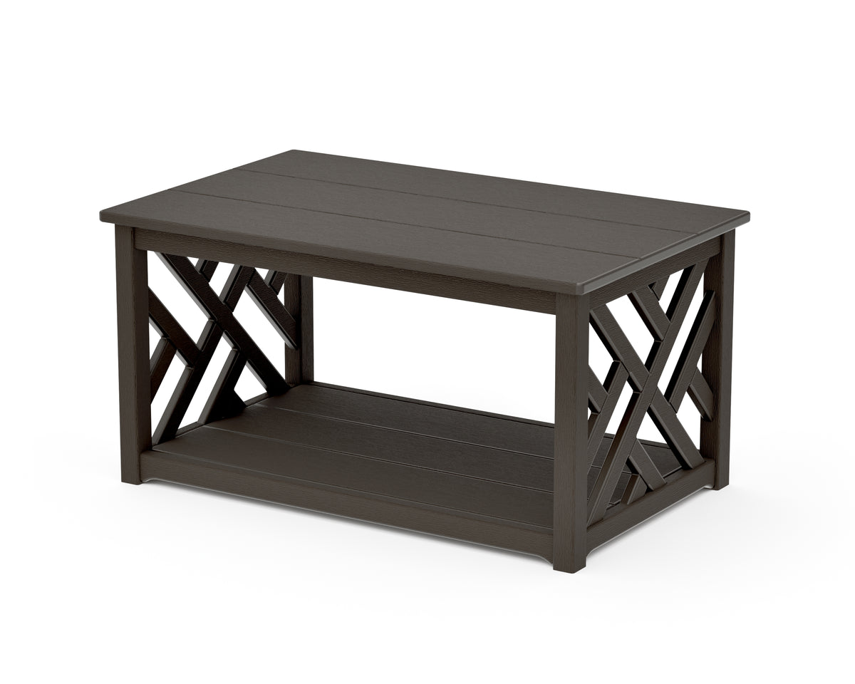 POLYWOOD Chippendale Coffee Table in Vintage Coffee