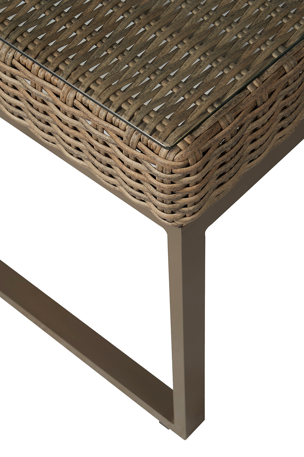 Lloyd Flanders Milan 25" Square End Table, lifestyle photo 3