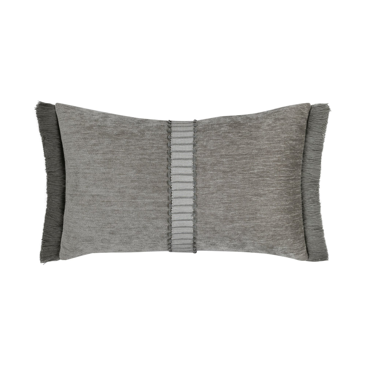 Elaine Smith Splendor Pewter outdoor pillow, gray
