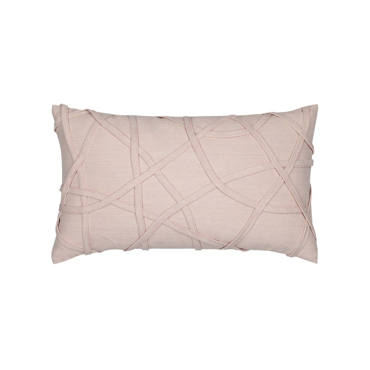 Elaine Smith Illusion Blush outdoor pillow, red and pink