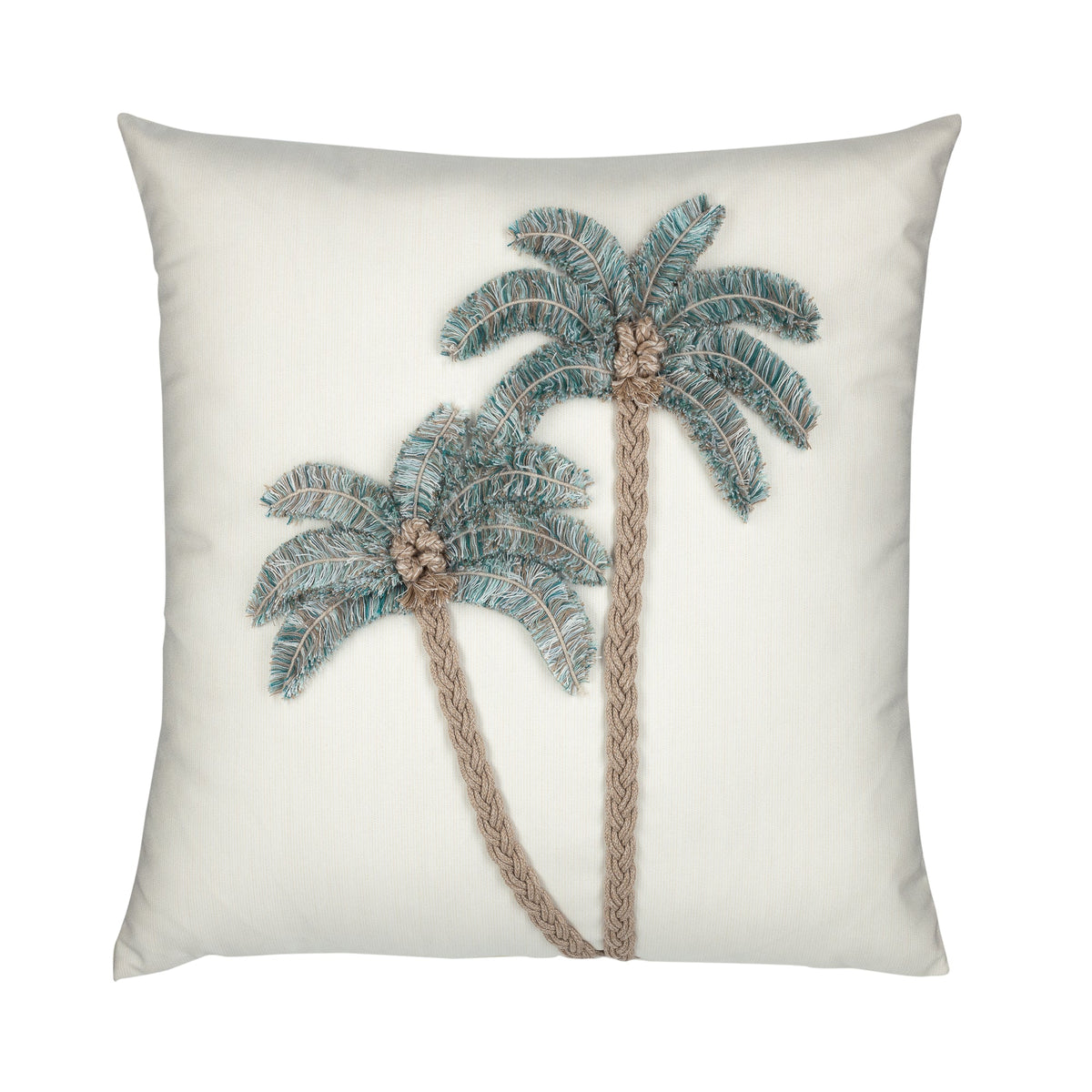 Elaine Smith Escape Aqua 22x22 outdoor pillow, aqua