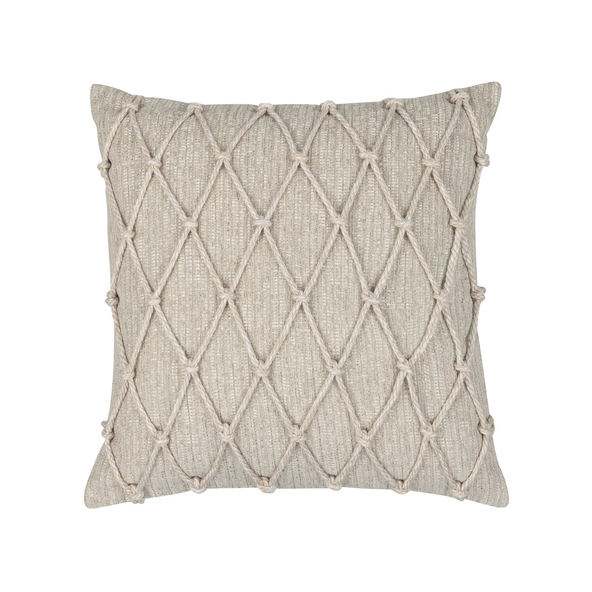 Elaine Smith Macrame Fawn Outdoor Pillow