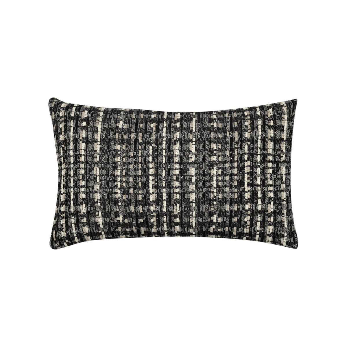 Elaine Smith Channel Noir outdoor pillow, black
