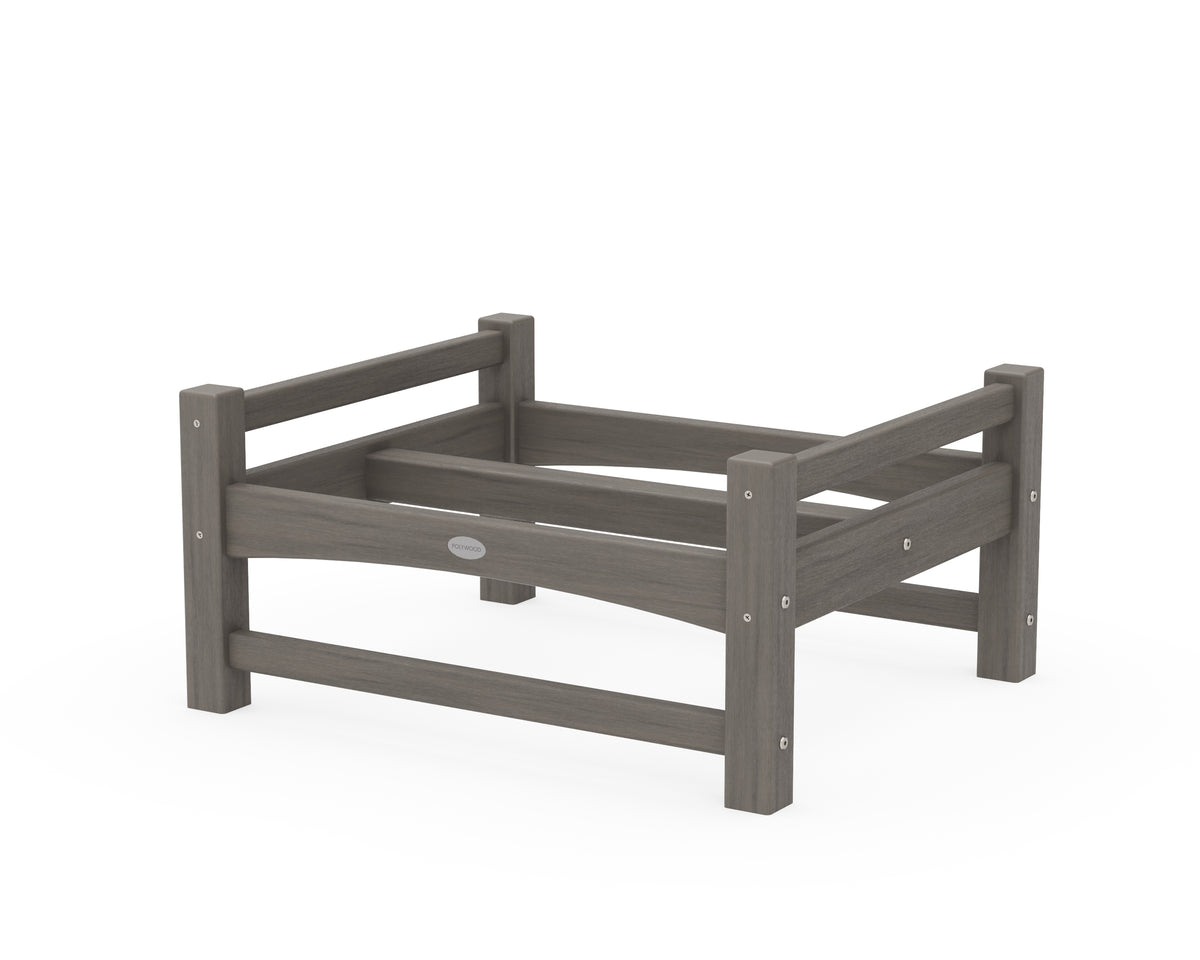 POLYWOOD Club Ottoman Frame in Driftwood
