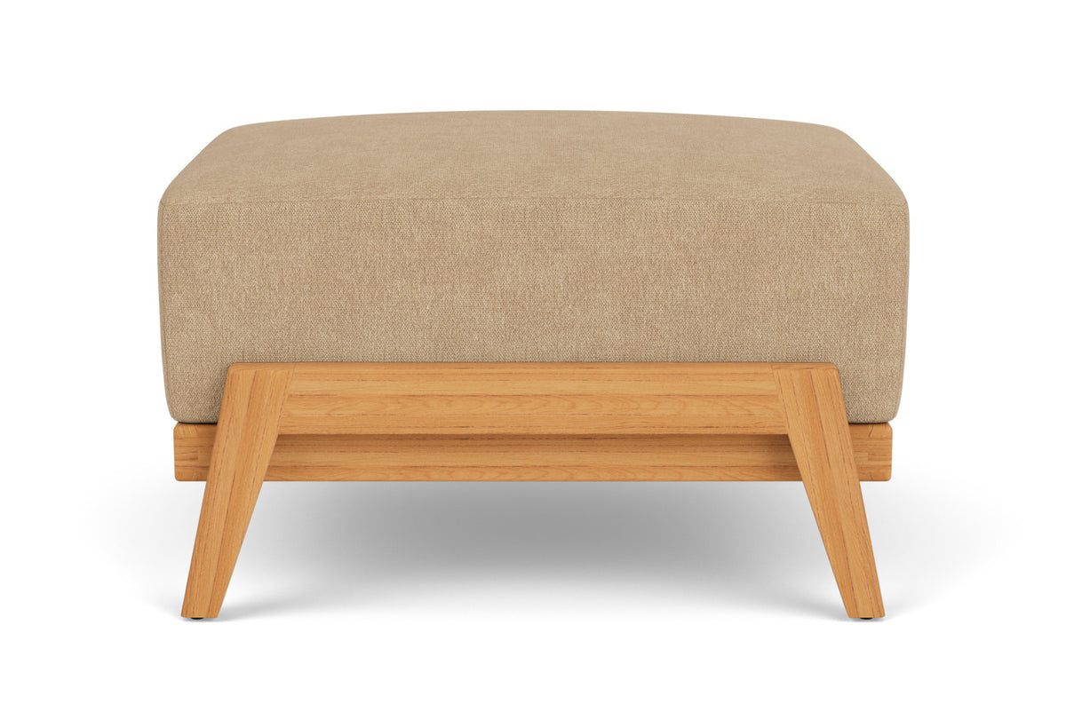 Lloyd Flanders Alpine Ottoman with Hayden Sand fabric, view 7