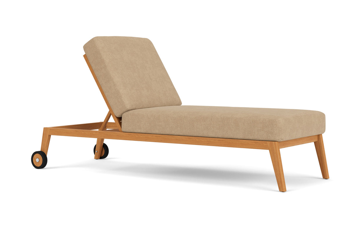 Lloyd Flanders Alpine Pool Chaise with Hayden Sand fabric, view 3