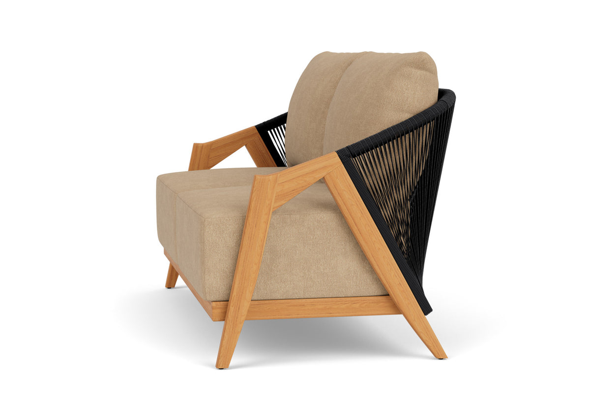 Lloyd Flanders Alpine Loveseat with Hayden Sand fabric, view 9