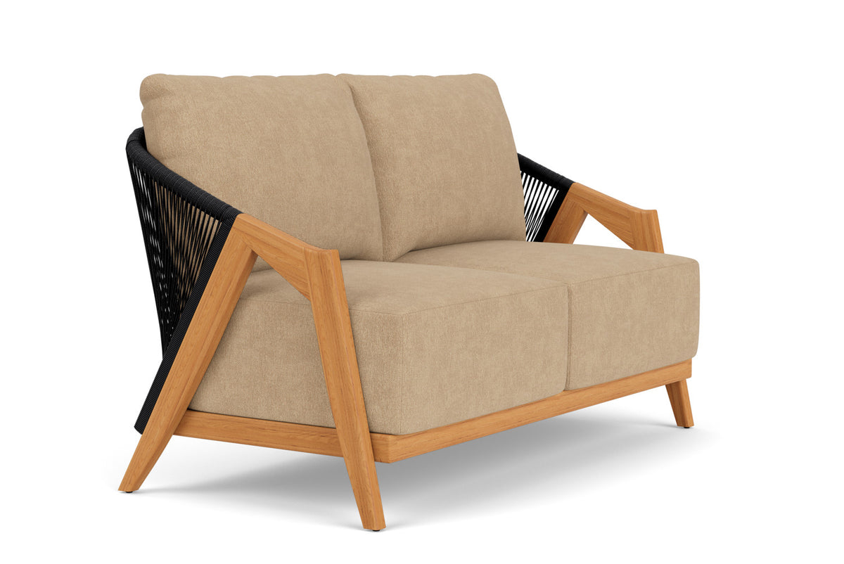 Lloyd Flanders Alpine Loveseat with Hayden Sand fabric, view 3