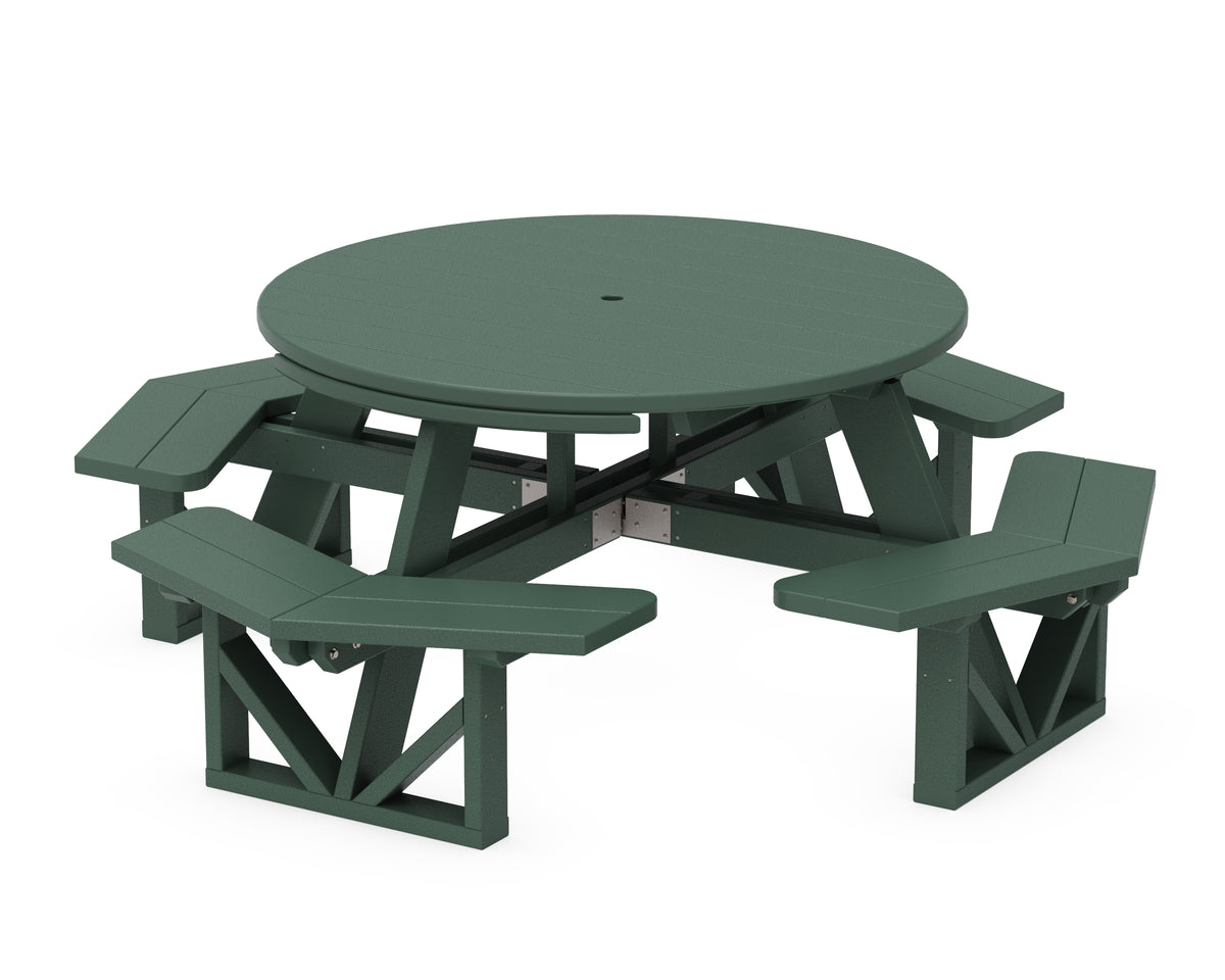 POLYWOOD Park 53" Octagon Table in Green