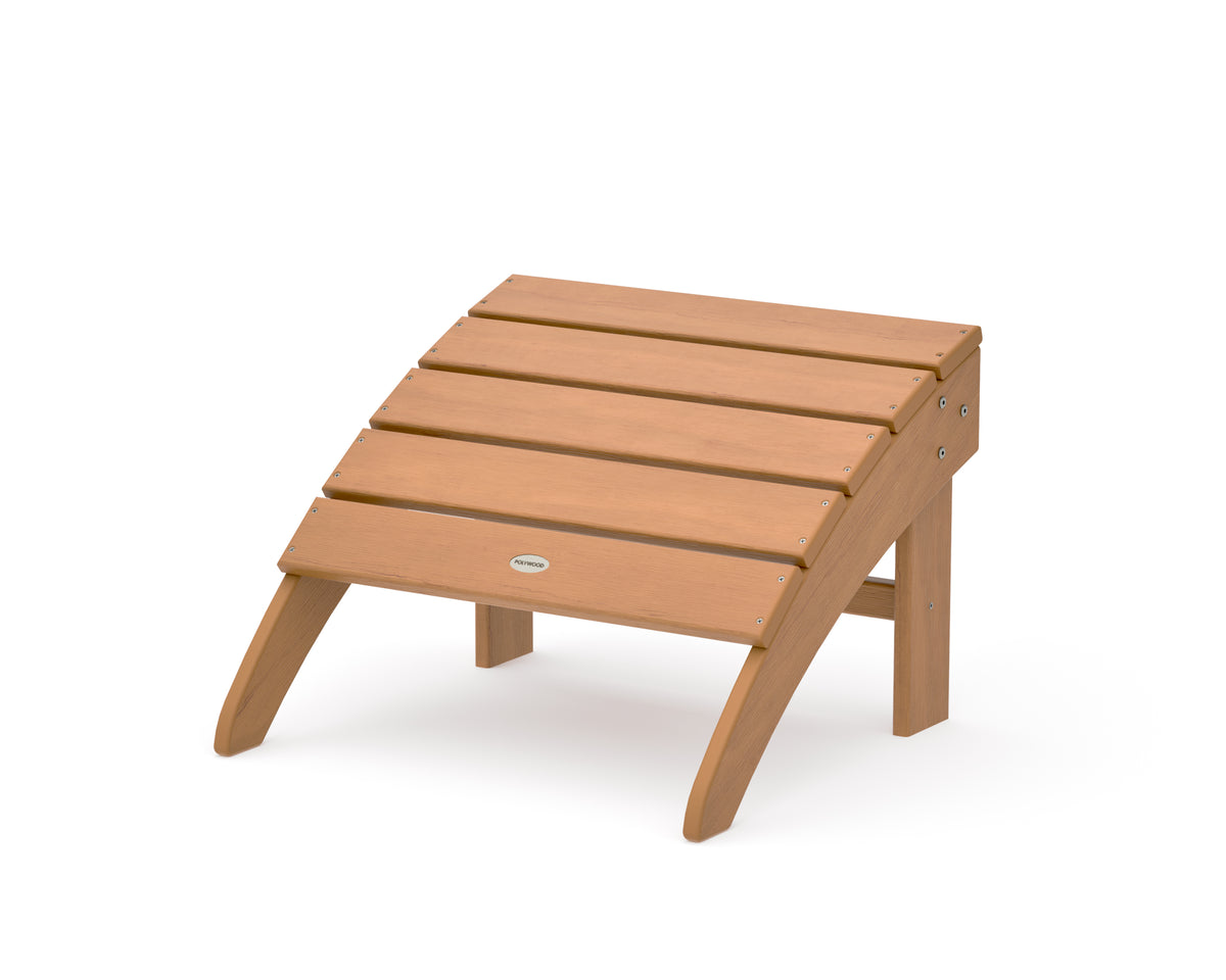 POLYWOOD South Beach Adirondack Ottoman in Natural