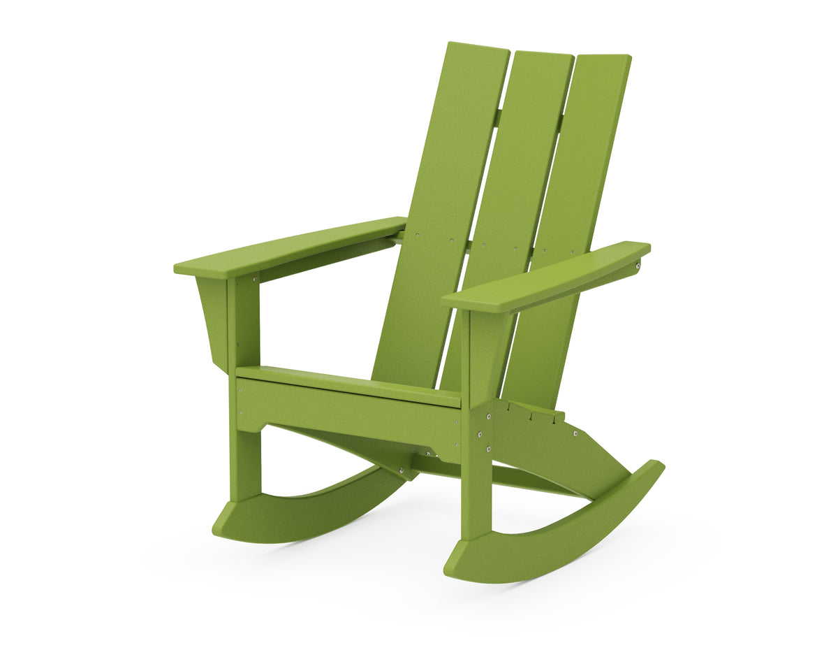 POLYWOOD Modern Adirondack Rocker in Lime
